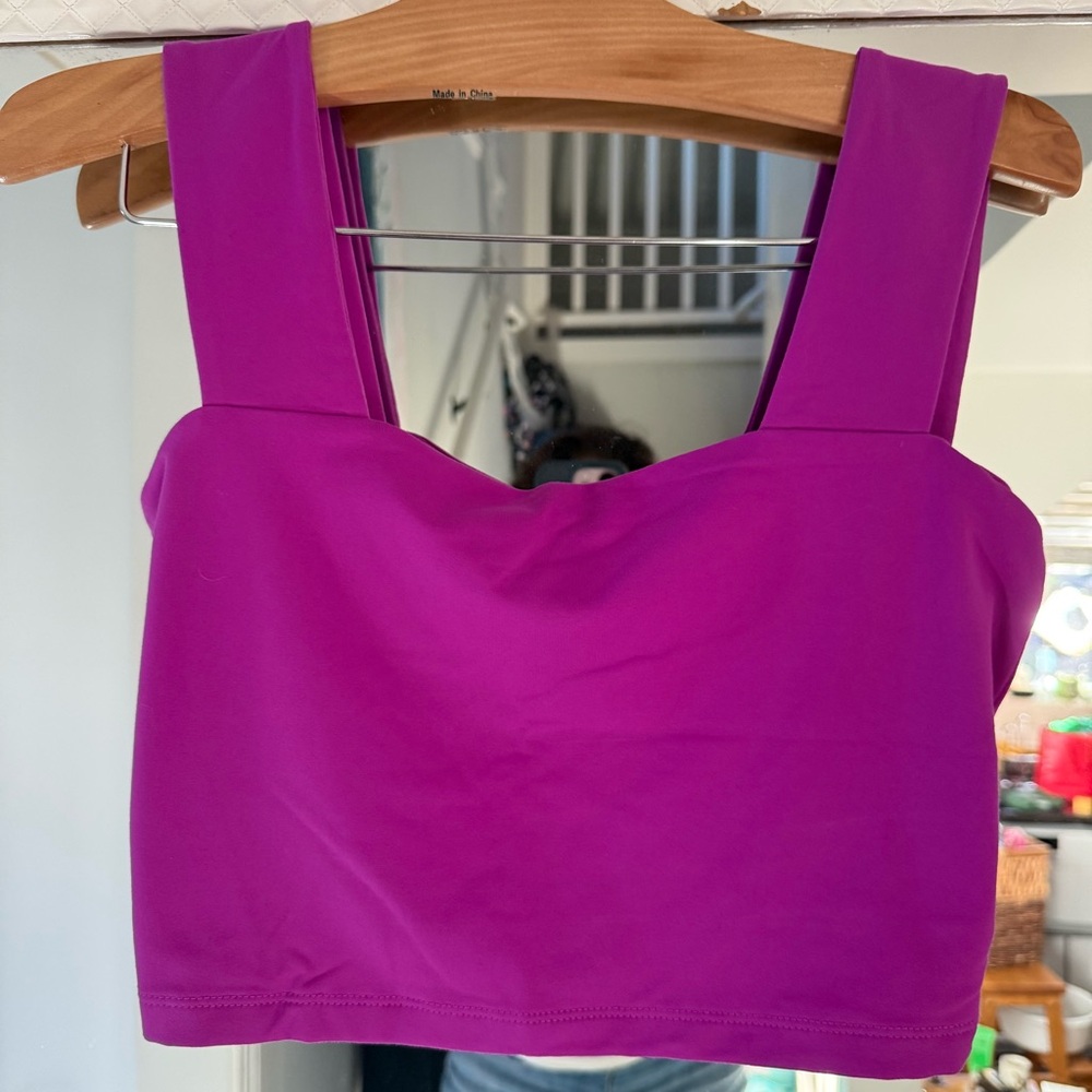 Susana Monaco Wide Strap Fuchsia Purple Top